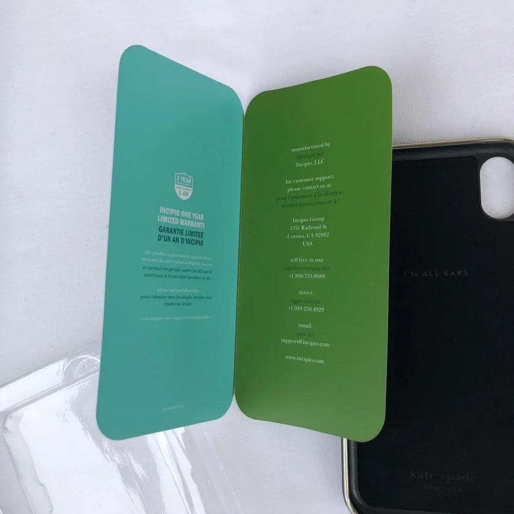 Kate Spade New York Wrap‎ Strap Black & White Case for iPhone XR